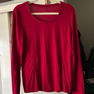 Women's‎ Coldwater Creek Red Long Sleeve Top